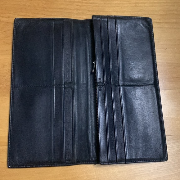 Loewe Black Soft Leather Wallet Bifold Unisex Slim Wallet Nappa GUC - Picture 4 of 16